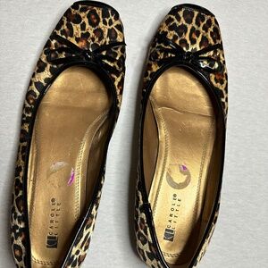 Carole Little Leopard Ballerina Flats